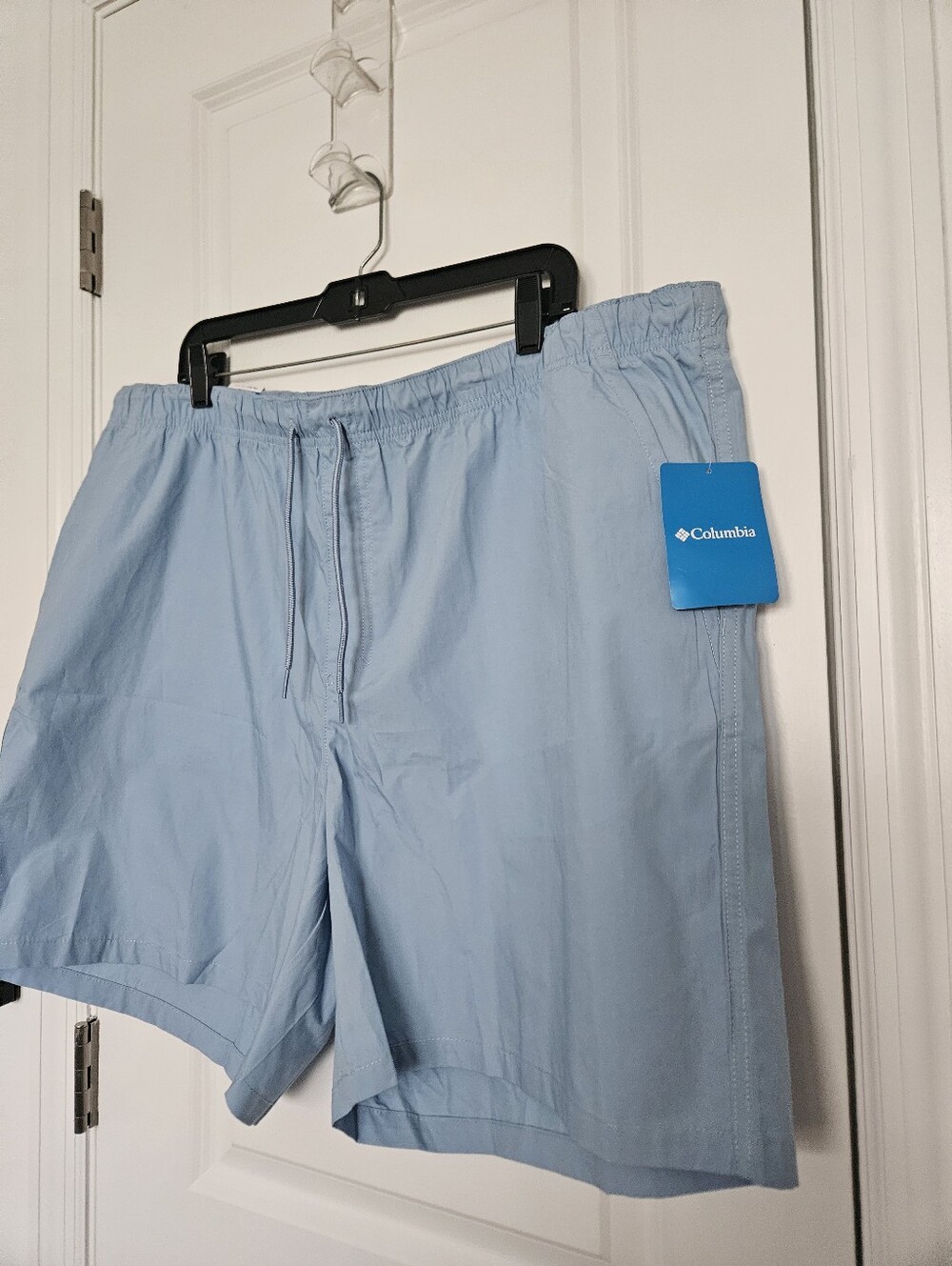 NWT Columbia Men's Washed Out Easy Shorts Size XXL 6" Ripple Blue